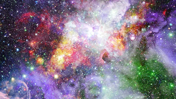 Χρωματιστά Σύννεφα Στο Νεφέλωμα Συνδυασμένη Έκδοση Του Hubble Space Τηλεσκόπιο — Φωτογραφία Αρχείου
