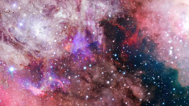 Bilimsel arka plan - galaxy ve boşluk bulutsu. Nasa tarafından döşenmiş bu görüntü unsurları