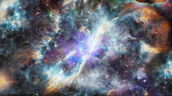 Hvězdnou Hlubokého Vesmíru Mlhoviny Galaxie — Stock fotografie