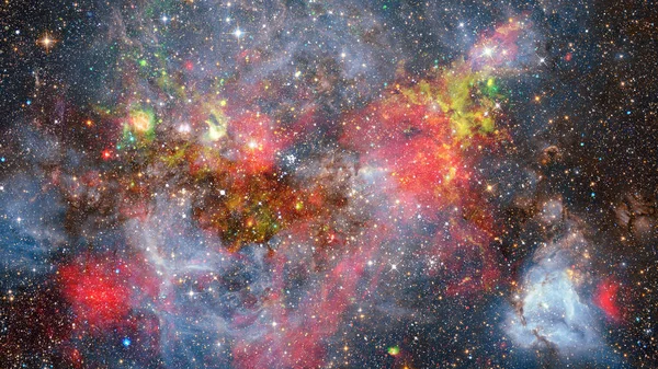 Landscape of star clusters, one million years old. Elements of this image furnished by NASA.