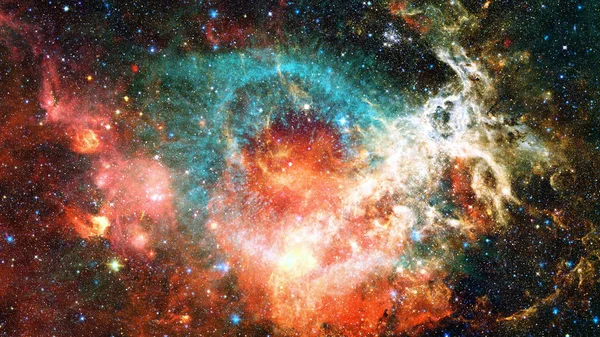 Derin Uzayda Nebula Yıldızlar Görüntünün Elementleri Nasa Tarafından Desteklenmektedir — Stok fotoğraf