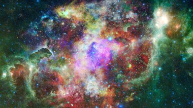 Bulutsusu ve derin uzay, gizemli evren yıldızlarda. Nasa tarafından döşenmiş bu görüntü unsurları