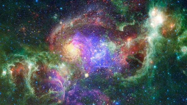 Espacio Exterior Profundo Estrellado Nebulosa Galaxia —  Fotos de Stock