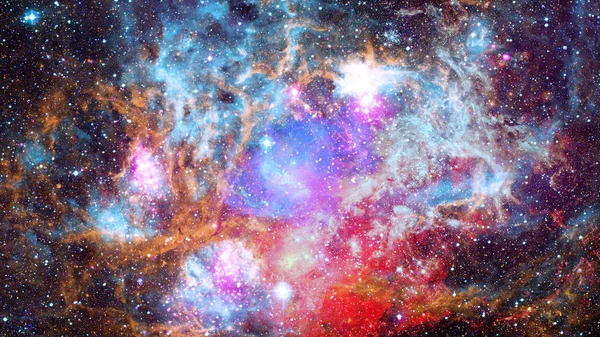 Vacker Nebulosa Och Galax Delar Denna Bild Tillhandahålls Nasa — Stockfoto