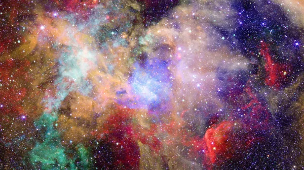 Nebula Yıldızlar Uzayda Görüntünün Elementleri Nasa Tarafından Desteklenmektedir — Stok fotoğraf