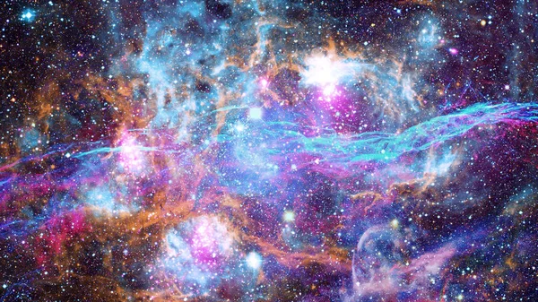 Кольорові Туманність Відкритий Пучок Зірки Всесвіті Елементи Цього Зображенні Мебльовані — стокове фото