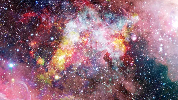 Färgade Moln Nebulosan Kombinerad Version Hubble Space Telescope Bild Delar — Stockfoto