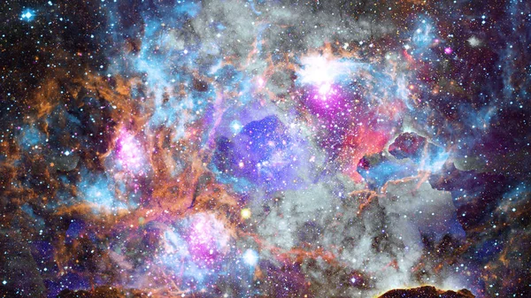 Nebula Galaksi Uzayda Görüntünün Elementleri Nasa Tarafından Desteklenmektedir — Stok fotoğraf