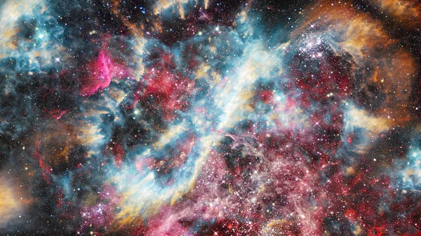Νυχτερινός Ουρανός Αστέρια Και Νεφέλωμα Στοιχεία Αυτής Της Εικόνας Που — Φωτογραφία Αρχείου