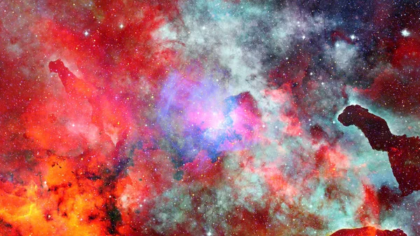 Galaxy Och Nebula Abstrakta Utrymme Bakgrund Delar Denna Bild Inredda — Stockfoto