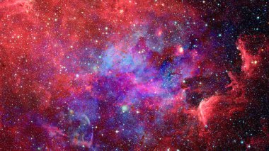 Galaksi ve nebula. Bu görüntünün elementleri NASA tarafından desteklenmektedir