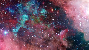 Derin uzayda nebula ve yıldızlar. Bu görüntünün elementleri NASA tarafından desteklenmektedir.