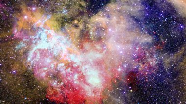 Galaksi ve nebula. Bu görüntünün elementleri NASA tarafından desteklenmektedir
