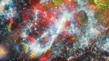 Uzayda nebula. Bu görüntünün elementleri NASA tarafından desteklenmektedir.