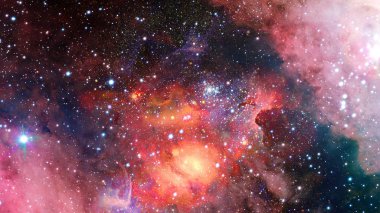 Derin uzayda nebulanın görüntüsü. Bu görüntünün elementleri NASA tarafından desteklenmektedir.