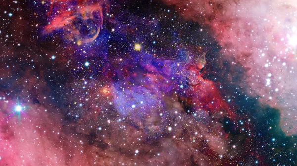 Nebula Och Stjärnor Rymden Mystiska Universum Delar Denna Bild Från — Stockfoto