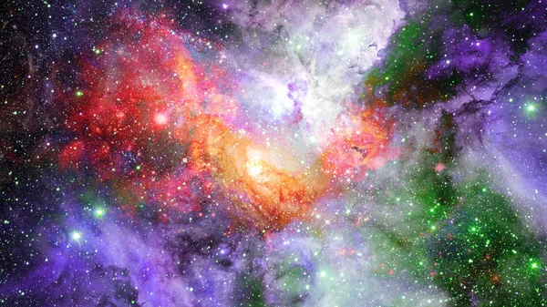 Nebula ve sarmal galaksiler uzayda. Bu görüntünün elementleri NASA tarafından desteklenmektedir.