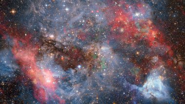 Derin uzayda nebulanın görüntüsü. Bu görüntünün elementleri NASA tarafından desteklenmektedir.