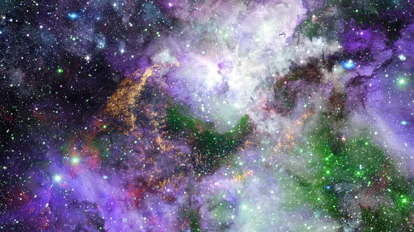 Βαθύ Διάστημα Πολύχρωμη Νεφέλωμα Αστέρια Και Γαλαξίες Στοιχεία Αυτής Της — Φωτογραφία Αρχείου