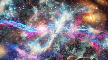 Galaxy ve bulutsu. Alan arka plan soyut. Bu görüntü döşenmiş Nasa tarafından unsurları.