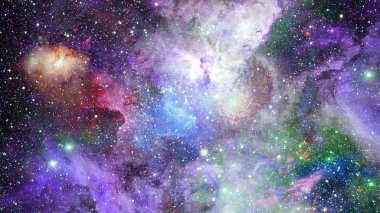 Derin uzayda nebula ve yıldızlar. Bu görüntünün elementleri NASA tarafından desteklenmektedir.