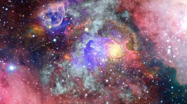 Derin uzayda nebulanın görüntüsü. Bu görüntünün elementleri NASA tarafından desteklenmektedir.