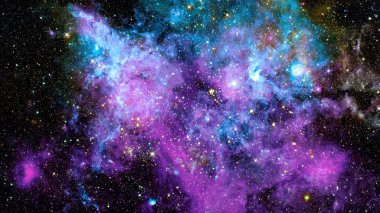 Manzara yıldız kümeleri, bir milyon yaşında. Nasa tarafından döşenmiş bu görüntü unsurları.