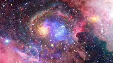 Galaxy ve bulutsu. Alan arka plan soyut. Bu görüntü döşenmiş Nasa tarafından unsurları.