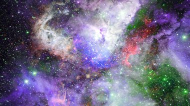 Bulutsusu ve derin uzay, gizemli evren yıldızlarda. Nasa tarafından döşenmiş bu görüntü unsurları