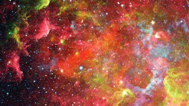Nebula ve galaksiler uzayda. Bu görüntünün elementleri NASA tarafından desteklenmektedir.