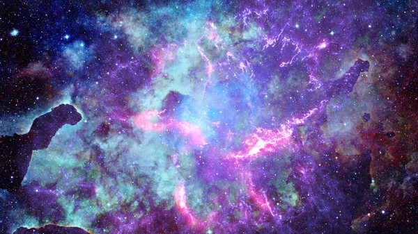 星雲や深い空間の星々 Nasaによって提供されたこの画像の要素 — ストック写真