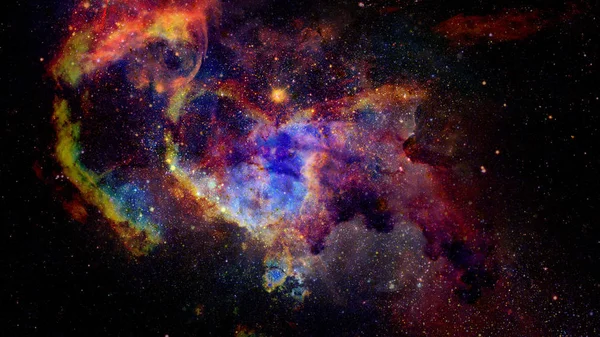 Nebula Stars Deep Space Mysterious Universe Elements Image Furnished Nasa — Stock Photo, Image