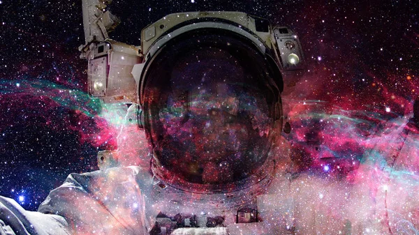 抽象的な科学的背景 銀河と宇宙の中の星雲 Nasa から提供されたこのイメージの要素 — ストック写真