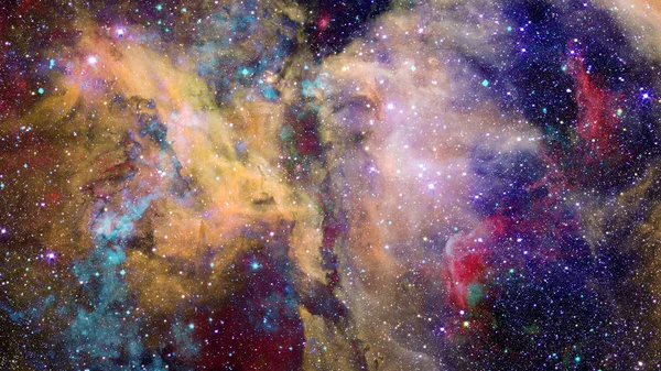 Derin Uzayda Nebula Yıldızlar Görüntünün Elementleri Nasa Tarafından Desteklenmektedir — Stok fotoğraf