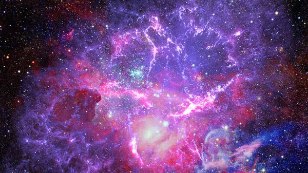 色の星雲 宇宙にある星の散開星団 Nasa から提供されたこのイメージの要素 — ストック写真