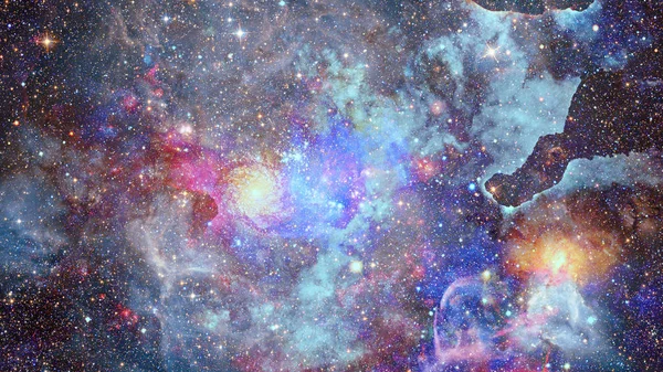Renkli Bulutsusu Evrendeki Yıldızların Açık Yıldız Kümesi Nasa Tarafından Döşenmiş — Stok fotoğraf
