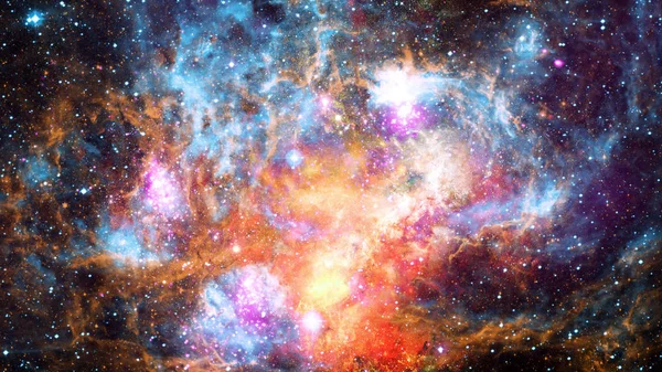 Nebula Och Stjärnor Rymden Mystiska Universum Delar Denna Bild Från — Stockfoto