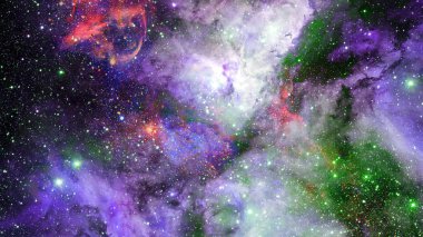 Bulutsusu ve derin uzay, gizemli evren yıldızlarda. Nasa tarafından döşenmiş bu görüntü unsurları