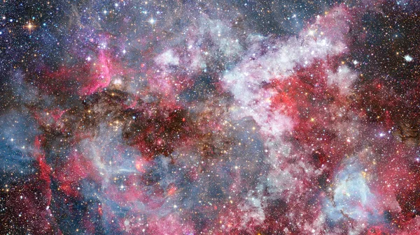 Uzaya Karşı Parlayan Nebula Yıldız Alanı Görüntünün Elementleri Nasa Tarafından — Stok fotoğraf