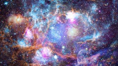 Derin uzayda nebula ve yıldızlar. Bu görüntünün elementleri NASA tarafından desteklenmektedir.