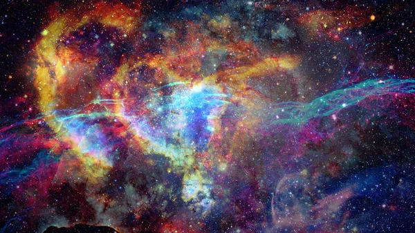 Nebulosa Stelle Nello Spazio Profondo Carta Parati Fantascienza Elementi Questa — Foto Stock