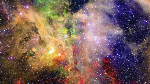 Universo Colorido Brillante Abstracto Nebulosa Noche Cielo Estrellado Colores Arco —  Fotos de Stock