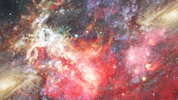 星系和星云 抽象空间背景 此图像装备由美国航空航天局的元素 — 图库照片