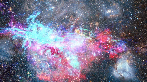 Nebula Galaksiler Uzayda Görüntünün Elementleri Nasa Tarafından Desteklenmektedir — Stok fotoğraf