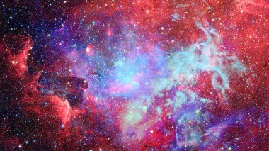 Güzel nebula ve galaksi. Bu görüntünün elementleri NASA tarafından desteklenmektedir.