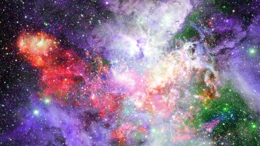 Derin uzayda nebula ve yıldızlar. Bu görüntünün elementleri NASA tarafından desteklenmektedir.