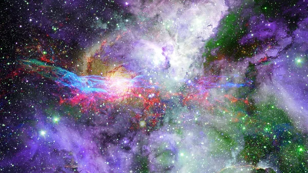 Espaço Exterior Profundo Estrelado Nebulosa Galáxia Elementos Desta Imagem Fornecidos — Fotografia de Stock