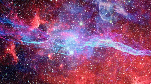 Färgade Nebula Och Öppna Kluster Stjärnor Universum Delar Denna Bild — Stockfoto