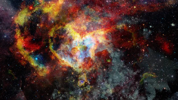Gruppo Stelle Massicce Luminose Nella Nebulosa Elementi Questa Immagine Forniti — Foto Stock