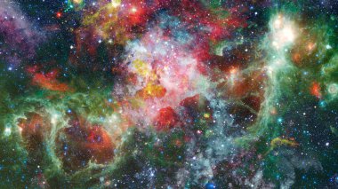 Bulutsunun parlak büyük yıldızlar grubudur. Nasa tarafından döşenmiş bu görüntü unsurları.